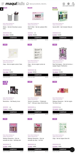 Hasta -70% Día de la Madre Maquillalia.