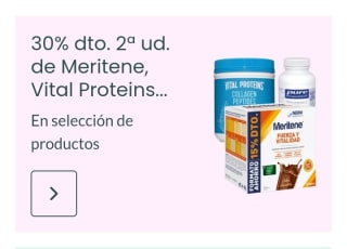 -30% en la Segunda Unidad Meritene, Vital Proteins.