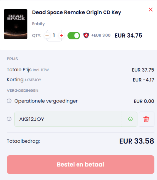 Dead Space Remake voor €33,58 dmv code bij K4g