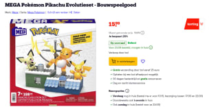 Mega Construx Pokémon Bouwset - Pikachu Evolution voor €15,99 bij Bol