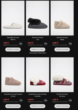 Rebajas hasta 80% descuento en ropa Oysho