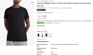 Tommy Hilfiger extra slim fit shirt voor €15,20 bij Amazon