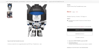 Figura funko pop Optimus Prime por 6,95€ (amazon 9,99€)