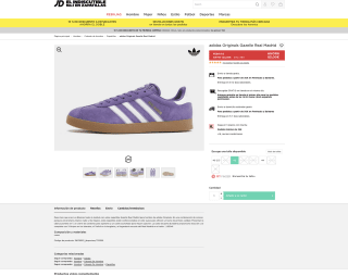 Zapatillas Adidas gazelle Real Madrid Moradas por solo 52€