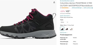 Columbia Wandelschoenen PEAKFREAK™ II MID OUTDRY™ voor €43,49 bij Amazon