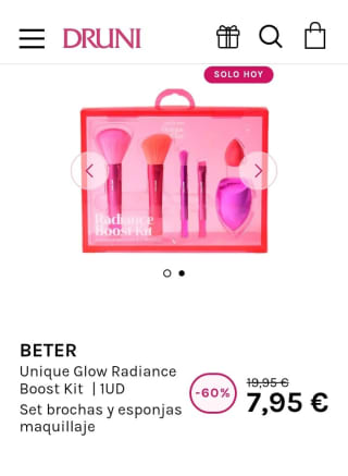 Beter Set de Brochas y Esponjas por 7,95€.