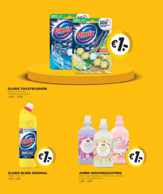 Jumbo actie de euro show 4 weken lang heel veel producten voor €1