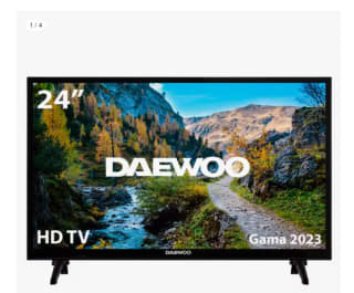 Televisor DAEWOO 24" Direct LED HD modelo 24DE04HL1 por 96.81€ (Cuenta Nueva 84.81€)