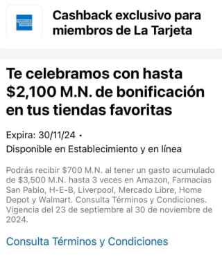 Hasta $2,100 de bonificación con American Express