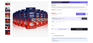 10 Paquetes de 250 g café Lavazza por 14,69€