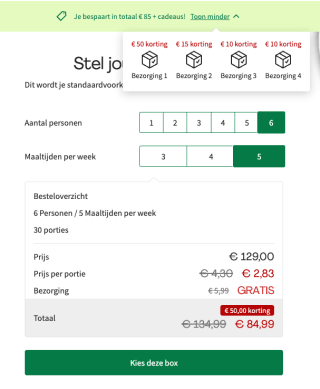 Tot €85 korting + Cadeaus bij je bestelling met de code