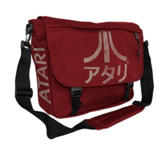 Bandolera grande con logo de Atari en japonés roja a solo 19,99€
