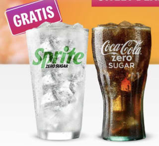 Gratis Cola Zero / Sprite via de app van McDonalds