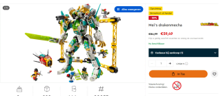 LEGO 80053 Monkie Kid - Mei's Drakenmecha voor €59,49 in de Lego store
