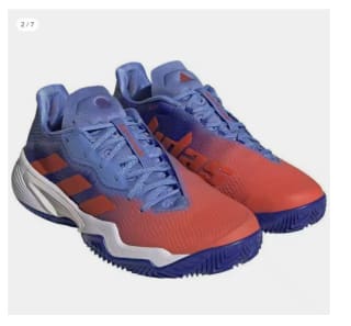 Zapatillas de Hombre Adidas Barricade por 54.79€ (Cuenta Nueva 44.79€)