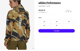 Chaqueta para Mujer Adidas Terrex Agravic Graphic 2.5L por 49€