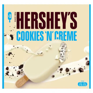 Acquire Hershey's cookies and crème ice cream sticks for £1.25 at Iceland