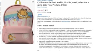 Mochila Garfield Juvenil Rosa 78053 por 25,27€