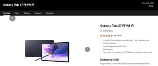 Samsung Galaxy Tab S7 FE 128 GB 31,5 voor €431 in de Samsung store