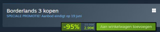 Borderlands 3 voor €2,99 via Steam