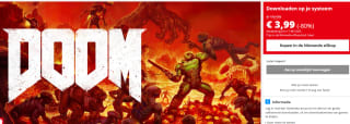DOOM voor €3,99 in de Nintendo eShop