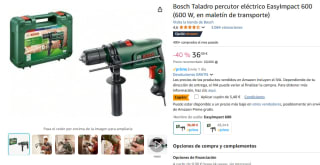 Bosch Taladro percutor eléctrico EasyImpact 600W por 30,60€