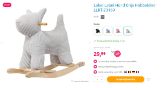 Label Label Hond Hobbeldier voor €29,99 bij Mamaloes