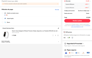 Reloj Xiaomi inteligente Mi Band 9 Versión Global con Pantalla AMOLED de 1,62 pulgadas por 33€