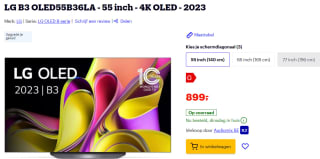 LG B3 OLED55B36LA 55" TV voor €899 bij Bol
