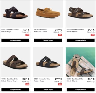 Liquidación hasta 85% descuento Geo calzado desde solo 5,99€