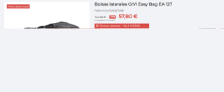 Bolsas laterales moto GIVI Easy Bag EA 127 por 57,80€