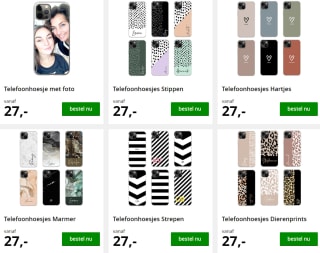 Gratis telefoonhoesje met eigen ontwerp of foto!