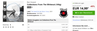 Ben Howard - Collections From The Whiteout (2 LP) voor €14,99 bij JPC