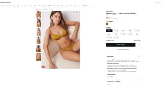 Sujetador Women'secret PRETTY clásico microfibra dorado por solo 9,99€