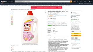 Omino Bianco Detergente Líquido Rosa Floral por 5,77€