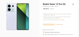 Xiaomi Redmi Note 13 Pro 5G de 8GB/128GB por 159,99€