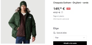 Chaqueta para Hombre The North Face Gotham DryVent por 149.99€