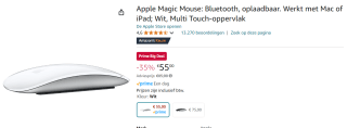 Apple Magic Mouse - voor €55 met Amazon Prime