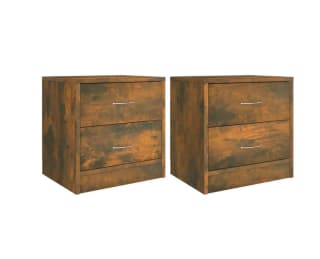 Pack 2 mesitas de noche Vida XL color marrón grisáceo por 26,10€