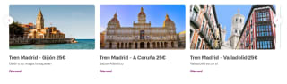 Renfe billetes de Tren Madrid a Galicia y Asturias por 25€