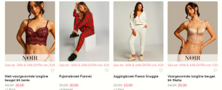 Tot 50% + -10% extra korting op de sale bij Hunkemöller