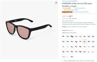 HAWKERS Gafas de sol ONE para hombre y mujer. Por 13,99€