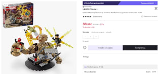 Lego Marvel Spiderman vs. Sandman: Batalla Final 76280 por 33,85€ (cuenta nueva por 21,85€)