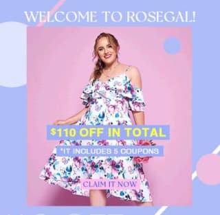 Código Descuento 37,50€ Ropa talla grandes en Rosegal