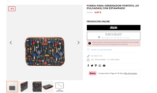 Funda para portátil de 13pulgadas de Misako por 4,50€