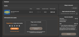 Tarjeta regalo IKEA de 450€ por solo 341,40€