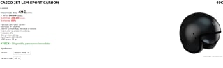 Casco jet Lem sport carbon por 49€