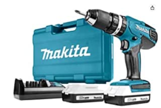 Makita HP457DWE10 Taladro percutor 2x18 V 1,3Ah Li, maletin y 74 accesorios incluidos por 122.77€