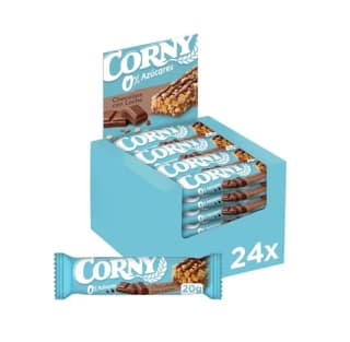 Barritas de Cereales 0% de Chocolate con Leche Bajo en Calorias 24 x 20gr por 6,59€
