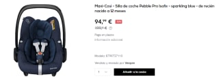 Maxi-Cosi - Silla de coche Pebble Pro Isofix por 94.99€